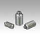 Spring plungers with slot and thrust pin, stainless steel, with thread lock – inch