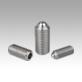 Spring plungers with hexagon socket and ball, stainless steel - inch