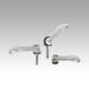 Cam levers, steel with internal and external thread, plastic-metal thrust washer and steel stud - inch