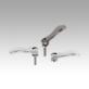 Cam levers, stainless steel  with internal or external thread, thrust washer and stud stainless steel - inch