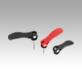 Cam levers, plastic with internal and external thread, plastic-metal thrust washer and steel or stainless steel stud - inch