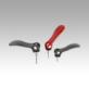Cam levers, aluminium, adjustable with external thread, plastic-metal thrust washer and steel or stainless steel stud - inch