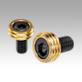 Cam screws with knife edge washer