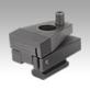Side clamps, Form A, with flat jaw