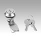 Quarter-turn lock, lockable, stainless steel 1.4401, housing diameter 30 mm