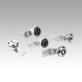 quarter-turn lock, zinc housing and actuator, chromium-plated or black powder-coated