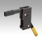Manual clamp, steel, vertical with front hole pattern, heavy-duty version