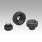 Knurled nuts plastic
