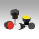 Knurled knobs, inch