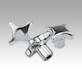 Palm grips, stainless steel, similar to DIN 6335, inch