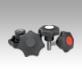 Star grips similar to DIN 6336, metal parts stainless steel, inch