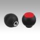 Grip balls with internal thread, inch
