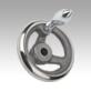 Handwheels DIN 950, grey cast iron, with fixed grip - inch