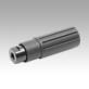 Plastic cylindrical grips, revolving, with internal thread - inch