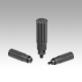 Plastic cylindrical grips, revolving - inch