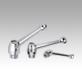 Clamping levers, electropolished stainless steel, with internal thread, threaded insert stainless steel, inch