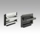 Recessed handles, aluminium, fold-down, mounted via rubber profile