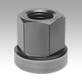 Hexagon nuts with no-loss washer