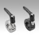 Shaft collars one-piece with clamping lever