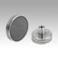 Magnets shallow pot with internal thread hard ferrite with stainless-steel housing