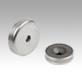 Magnets shallow pot with countersink hard ferrite with stainless-steel housing