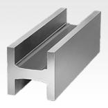 H-profiles grey cast iron or aluminium