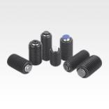 Self-aligning pads adjustable with O-ring, exchangeable inserts and hexagon socket