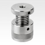 Screw rest with flat face, stainless steel