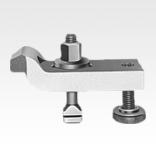 Clamp straps, adjustable, goose-neck with screws
