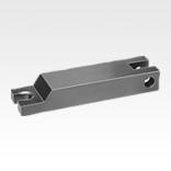 Clamp straps hinge heel with bolt slot