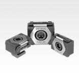 Wedge clamps jaw faces serrated