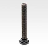 Thrust screws, steel, with thrust pad and dowel pin