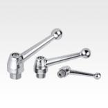 Clamping levers, electropolished stainless steel, with internal thread, threaded insert stainless steel, inch