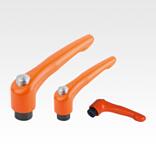 Clamping levers with protective cap internal thread - inch