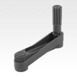 Crank handles with revolving cylinder grip - inch