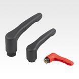 Clamping levers ECO, plastic with internal thread, inch