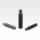Grub screws with thrust point, similar to DIN 6332