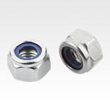 Hexagon nuts with polyamide thread lock high type, DIN 982 enhanced