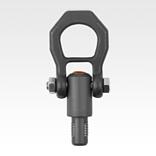 Threaded hoist pin, self-locking, steel