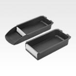 Clip-in bins, antistatic plastic for mounting profiles