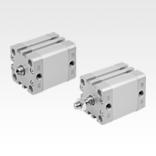 Pneumatic compact cylinders DIN ISO 21287, double-acting with magnetic piston
