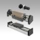 Linear modules pneumatic with two round guides