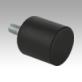 Rubber buffers steel or stainless steel, type D