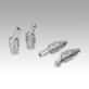 Axial joints for tractive forces adjustable