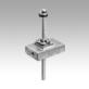 Levelling wedges, aluminium with adhesive anchor