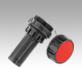 Filler necks, plastic with fastening nut