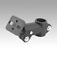 Tube clamps T-angle, plastic with ball joint