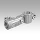 Tube clamps swivel, aluminium - inch