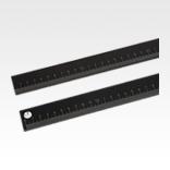 Linear scalesself-adhesive or with screw holes, aluminium
