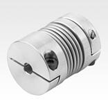 Metal bellows couplings, mini with clamp hubs